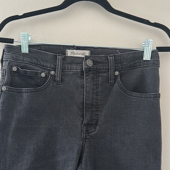 Madewell Cali Demi-Boot Grey Wash Size 27 Tall Frayed Hem - Picture 4 of 11